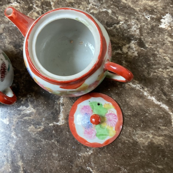 3 small Asian oriental teapots mini Vintage euc - Picture 3 of 13